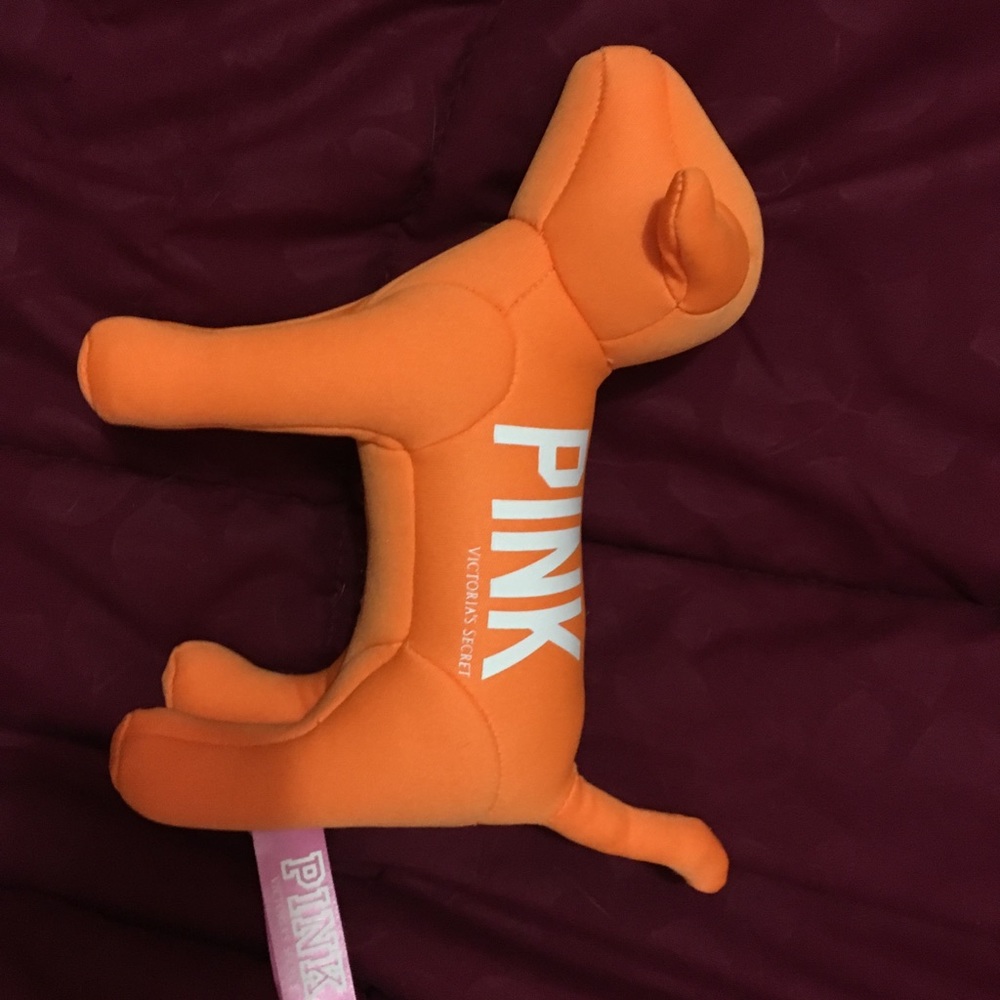 Orange vs pink dog